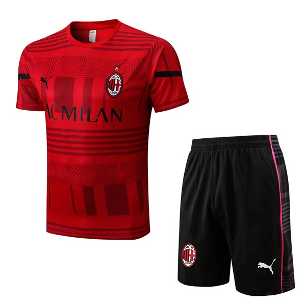 Maglia Formazione AC Milan Set Completo 22/23 Rosso